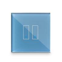Iotty Smart Switch Faceplate 2-gang - Cyan