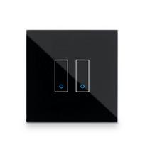 Iotty Smart Switch Faceplate, 2-gang - Black