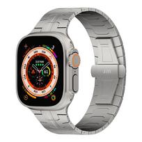 Just Mobile Titanium Watch Band for Apple Watch Ultra (1 AND 2) - Silver Titanium