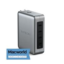 Satechi 145W USB-C GaN 4-Port Travel Charger for fast charging laptops, tablets, and phones while traveling