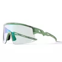 Rockbros Photochromic dviratininko akiniai su UV apsauga ir Corrective Insert – žalios spalvos