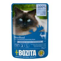 Konservai katėms Bozita Cat Sterilised su elniena, 85 g, 12 vnt.