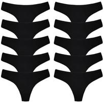 10 VNT./Rinkinys G-string Medvilniniai Moteriški Apatiniai Kelnaitės T-string Moteriški Apatiniai Seksualios Kelnaitės Apatiniai Mergaitės Intymūs Drabužiai T-string M