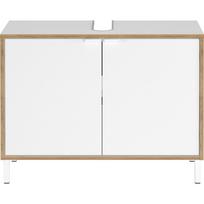 Baltos spalvos aukšta spintelė po kriaukle 80x60 cm Topeka – Germania