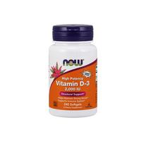 NOW Vitamin D-3 2000 IU High Potency 240 Soft Gels