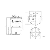 Pneumatinės pakabos kamera FE47556