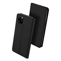 Juodas atverčiamas dėklas "Dux Ducis Skin Pro" telefonui Apple iPhone 16e / 17e