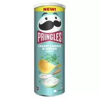 Bulvių traškučiai kreminio sūrio ir žolelių skonio PRINGLES, 165 g