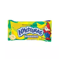 Glaistytas varškės sūrelis bananinis 'NYKŠTUKAS' 24,3% r.45g