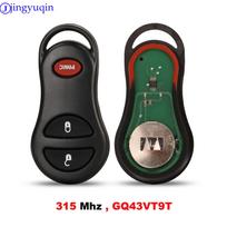 jingyuqin 315 Mhz GQ43VT9T 2+1 mygtukų nuotolinio valdymo automobilio raktas Chrysler Dodge Jeep 1998-2004 Jeep Cherokee Grand Cherokee FULL KEY popžvaigždė spalva