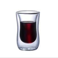 Stiklinė su dvigubomis sienelėmis Skaidri Atspari karščiui Pieno Vandens Mini Viskio Puodelis Espresso Kavos Puodelis Baro Gėrimų Indai Dovana 80ml