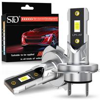 2vnt 20000LM H7 LED priekinių žibintų rinkinys mini lemputės 30W CSP 3570, skirtos automobilio priekiniams žibintams, automatiniams rūko žibintams Canbus H7 Led be ventiliatoriaus automobilio lemputė 12V 6000K