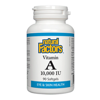Natural Factors Vitamin A 3000 mcg (10000 IU) 90 softgels