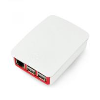 Raspberry Pi Dėžutė - Farnell - Raudonai balta