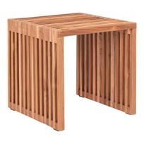 Iš tikmedžio masyvo šoninis stalas 40x40 cm Pego – House Nordic