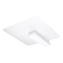 Lubinis šviestuvas baltos spalvos 40x47.5 cm su stiklo gaubtu Parola – Sollux