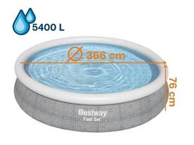 Baseinas Bestway Easy-Set Ø 3,66 m
