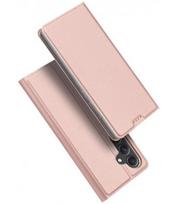 Rausvai auksinės spalvos atverčiamas dėklas Samsung Galaxy A55 5G telefonui "Dux Ducis Skin Pro"