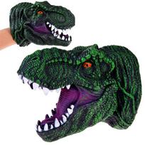 Dinozauro T-REX guminės pirštinės rankinė lėlė dinozauro galva