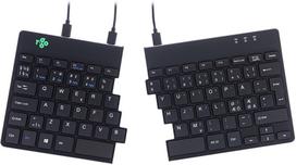 R-Go Split Break two-part ergonomic keyboard, black (RGOSP-NDWIBL)
