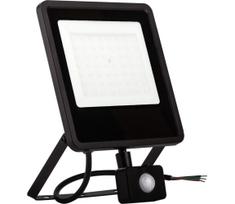 LED Lauko prožektorius su jutikliu LED/100W/230V 4000K IP65 juoda