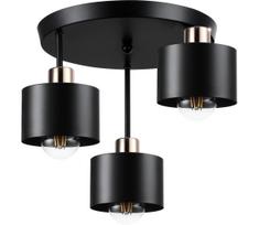 Sietynas ant stulpo 3xE27/35W/230V diametras 30 cm juoda/auksas