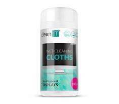 CLEAN IT CL-141 - Drėgnos ekranų valymo šluostės 100 vnt.