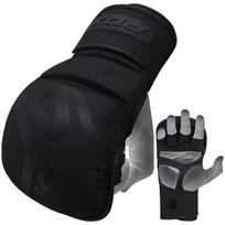 RDX MMA pirštinės kovoms - T15 Noir - mažos - juodos - odinės - GSR-T15MB-S