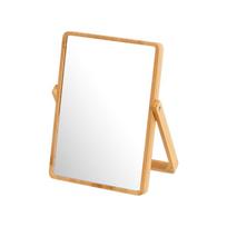 Kosmetinis veidrodis su bambukiniu rėmu 20x27 cm – Casa Selección