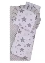 Bedding set to Strolley - 634 - MINKY / COTTON PRINT - GREY