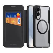 DUX DUCIS wallet case SKIN X PRO, compatible with MagSafe, for SAMSUNG S25 Edge, black