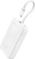 Išorinė baterija Anker Power Bank (10000 mAh, 30W, Built-In USB-C Cable) White