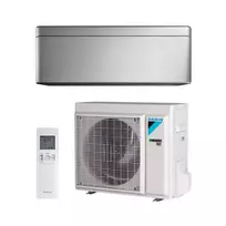 Daikin SIENINIS Emura serijos 2.5 kW šilumos siurblio oras oras komplektas FTXJ25AB+RXJ25A, juodas