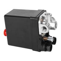 Oro slėgio automatinis jungiklis Juodas Vertikalus 3 fazių 4 takelių 380V 8KG G14 colio sriegis