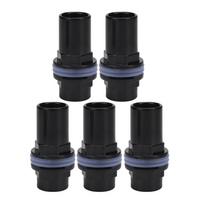 5 vnt./rinkinys PVC Akvariumo Vandens Vamzdžio Jungtis Tiesus Vamzdžio Jungiklis Žuvų Akvariumo Priedai(40 mm) black