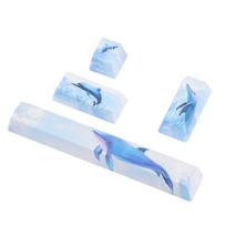 DIY Dolphin Pattern Keyboard Keycaps SpaceEScEnterNumpad Enter Keycap for Mechanical