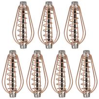Portable Metal Fishing Feeder Lure Bait Cage Tackle Accessories with Weightcopper colour 25g(6pcs)