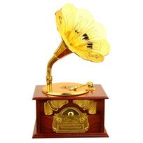 Retro Gramophone Music Box Classic Phonograph Shape Music Box for Home Desktop Musical Decoration ruda