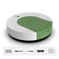 Robotas dulkių siurblys su stipria siurbimo galia, automatinis, įkraunamas per USB, šlavimo robotas keraminėms plytelėms žalia