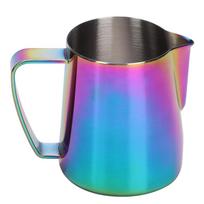350ml nerūdijančio plieno titanizuotas pieno putojimo puodelis ąsotis kavos ąsotėlis latte art spalvotas