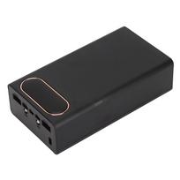 10W DIY 18650 Nešiojamo Power Bank Korpusas L12 Mobiliojo Akumuliatoriaus Kroviklis 12 Baterijų Talpa su 2 LED juoda