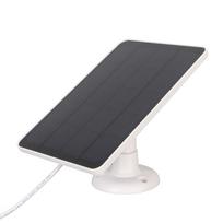 Kamera Saulės baterija IP65 Vandeniui atsparus Kameros įkroviklis 5V 4W Didelio efektyvumo Micro USB C Baltas balta