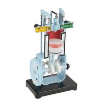 Dyzelinio variklio modelis fizikos mechanikos eksperimentams, mokymo priemonė, 4 taktų
