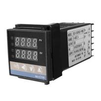 REX C100 skaitmeninis PID temperatūros reguliatorius su 40A SSD 1m K termoelemento zondo kabeliu 1 set gray