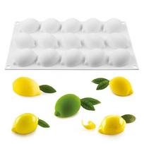 Citrinos silikoninė forma Mousse šokolado formelės naminiam muilui, pyragams, konditerijai Kepimo įrankiai Formelės L(for 6.5-9kg)