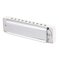 KONGSHENG AM20D Fosforo bronzos liežuvėliai 10 skylių 20 tonų Mėlynosios harmonikos C tonacija(Baltas) juoda