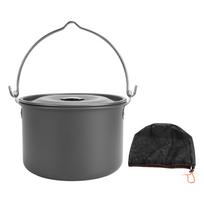 Stovyklavimo kabinamas puodas Didelės talpos Aliuminio lydinio Nelipnus Daugiafunkcis Nešiojamas Šilumos L(for 6.5-9kg)