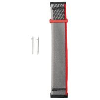 Nailoninis 2 dalių laikrodžio dirželis Elastingas 24 mm Pakeičiamas riešo dirželis Reguliuojamas laikrodžio dirželis HR Baro juoda