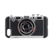 Senovinis telefono dėklas su fotoaparato dizainu Modernus 3D senovinio stiliaus fotoaparato dizainas Silikoninis dėklas su ilgu dirželiu iPhone7/8