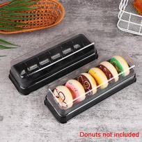 10 vnt. Dėžutės Dėžutės Mini Konteineris Tortų Dovanų Padėklai Plastikiniai Macarons Šokoladinės Pakuotės Skaidrios Favor Sausainių Vakarėlio Užkandžių Dėžutės